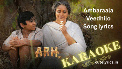 Ambaraala Veedhilo Song lyrics in English || ARM