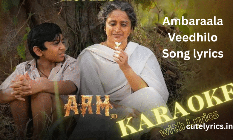 Ambaraala Veedhilo Song lyrics in English || ARM